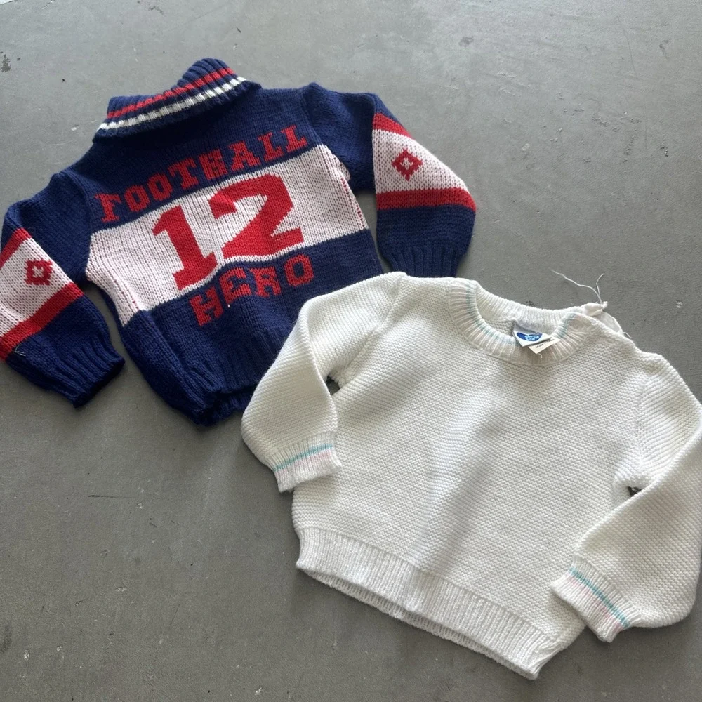RESELLER BUNDLE!! Vintage Baby & Kids Knit SWEATERS! Lot Of 30! Sz 0-6!